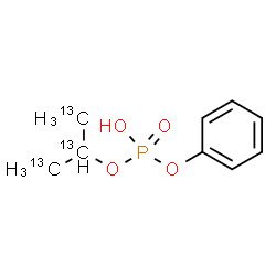 ChemSpider 2D Image | Phenyl (~13~C_3_)-2-propanyl hydrogen phosphate | C613C3H13O4P