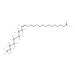 ChemSpider 2D Image | (15Z)-(16,17,17,18,18,19,19,20,20,21,21,22,22,23,23,24,24,24-~2~H_18_)-15-Tetracosenoic acid | C24H28D18O2