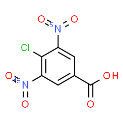 ChemSpider 2D Image | 4-Chloro-3,5-bis[(~15~N)nitro]benzoic acid | C7H3Cl15N2O6