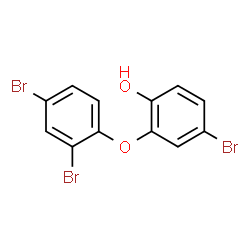 ChemSpider 2D Image | 4-Bromo-2-(2,4-dibromophenoxy)phenol | C12H7Br3O2