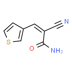 ChemSpider 2D Image | (2Z)-2-Cyano-3-(3-thienyl)acrylamide | C8H6N2OS