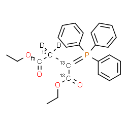 ChemSpider 2D Image | Diethyl 2-(triphenylphosphoranylidene)(~13~C_4_,~2~H_2_)butanedioate | C2213C4H25D2O4P