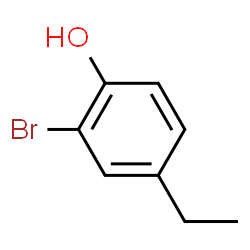 ChemSpider 2D Image | 2-Bromo-4-ethylphenol | C8H9BrO