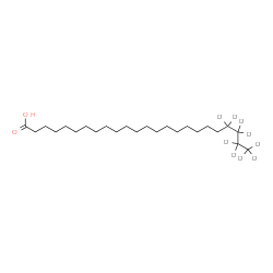 ChemSpider 2D Image | (21,21,22,22,23,23,24,24,24-~2~H_9_)Tetracosanoic acid | C24H39D9O2