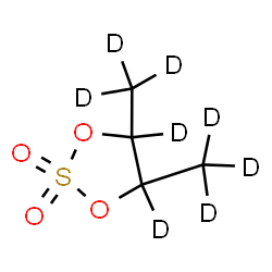 ChemSpider 2D Image | 4,5-Bis[(~2~H_3_)methyl](~2~H_2_)-1,3,2-dioxathiolane 2,2-dioxide | C4D8O4S