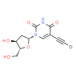 ChemSpider 2D Image | 2'-Deoxy-5-(~2~H)ethynyluridine | C11H11DN2O5