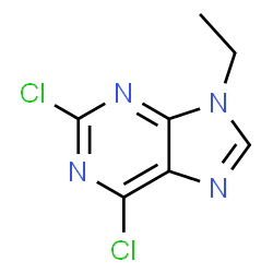 ChemSpider 2D Image | 2,6-Dichloro-9-ethyl-9H-purine | C7H6Cl2N4