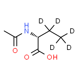 ChemSpider 2D Image | (2R)-2-Acetamido(3,3,4,4,4-~2~H_5_)butanoic acid | C6H6D5NO3