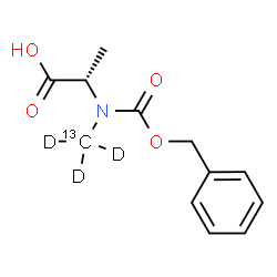 ChemSpider 2D Image | N-[(Benzyloxy)carbonyl]-N-(~13~C,~2~H_3_)methyl-L-alanine | C1113CH12D3NO4