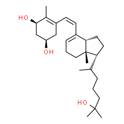 ChemSpider 2D Image | (1R,3R,6Z,13alpha,20xi)-9,10-Secocholesta-5(10),6,8-triene-1,3,25-triol | C27H44O3