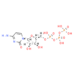 ChemSpider 2D Image | (1',2',3',4',5'-~13~C_5_)Cytidine 5'-(tetrahydrogen triphosphate) | C413C5H16N3O14P3