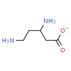 ChemSpider 2D Image | 3,5-Diaminopentanoate | C5H11N2O2