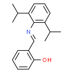 ChemSpider 2D Image | 2-{(E)-[(2,6-Diisopropylphenyl)imino]methyl}phenol | C19H23NO