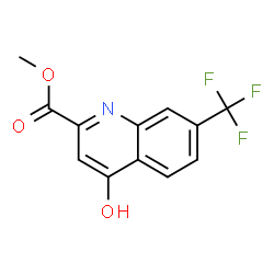 ChemSpider 2D Image | Methyl 4-hydroxy-7-(trifluoromethyl)-2-quinolinecarboxylate | C12H8F3NO3