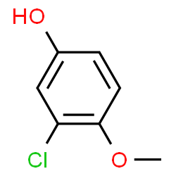 ChemSpider 2D Image | 3-Chloro-4-methoxyphenol | C7H7ClO2