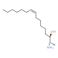 ChemSpider 2D Image | (2S,3R,9Z)-2-Amino-9-hexadecen-3-ol | C16H33NO