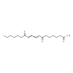 ChemSpider 2D Image | (8E,10E)-7,12-Dioxo-8,10-octadecadienoic acid | C18H28O4