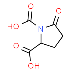 ChemSpider 2D Image | 5-Oxo-1,2-pyrrolidinedicarboxylic acid | C6H7NO5