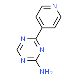 ChemSpider 2D Image | 4-(4-Pyridinyl)-1,3,5-triazin-2-amine | C8H7N5