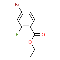 ChemSpider 2D Image | Ethyl 4-bromo-2-fluorobenzoate | C9H8BrFO2