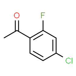 ChemSpider 2D Image | 4'-Chloro-2'-fluoroacetophenone | C8H6ClFO
