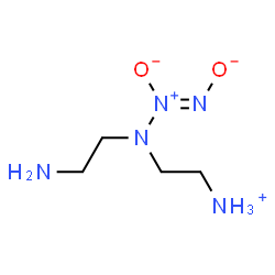 ChemSpider 2D Image | (1Z)-3-(2-Aminoethyl)-3-(2-ammonioethyl)-1-triazen-1-olate 2-oxide | C4H13N5O2