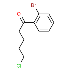 ChemSpider 2D Image | 1-(2-Bromophenyl)-5-chloro-1-pentanone | C11H12BrClO
