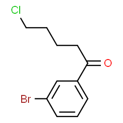 ChemSpider 2D Image | 1-(3-Bromophenyl)-5-chloro-1-pentanone | C11H12BrClO
