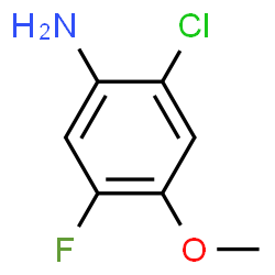 ChemSpider 2D Image | 2-Chloro-5-fluoro-4-methoxyaniline | C7H7ClFNO