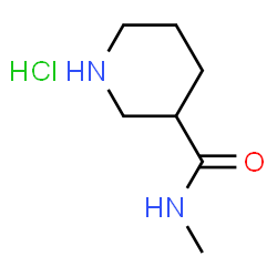 ChemSpider 2D Image | N-Methyl-3-piperidinecarboxamide hydrochloride | C7H15ClN2O