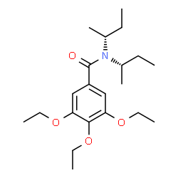 ChemSpider 2D Image | N-[(2R)-2-Butanyl]-N-[(2S)-2-butanyl]-3,4,5-triethoxybenzamide | C21H35NO4