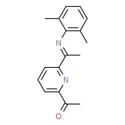 ChemSpider 2D Image | 1-{6-[(1E)-N-(2,6-Dimethylphenyl)ethanimidoyl]-2-pyridinyl}ethanone | C17H18N2O