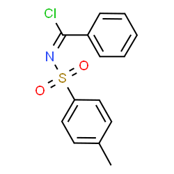 ChemSpider 2D Image | N-[(4-Methylphenyl)sulfonyl]benzenecarboximidoyl chloride | C14H12ClNO2S