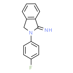 ChemSpider 2D Image | 2-(4-Fluorophenyl)-1-isoindolinimine | C14H11FN2