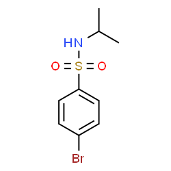 ChemSpider 2D Image | 4-Bromo-N-isopropylbenzenesulfonamide | C9H12BrNO2S