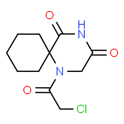 ChemSpider 2D Image | 1-(Chloroacetyl)-1,4-diazaspiro[5.5]undecane-3,5-dione | C11H15ClN2O3