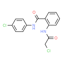ChemSpider 2D Image | 2-(2-chloroacetamido)-N-(4-chlorophenyl)benzamide | C15H12Cl2N2O2