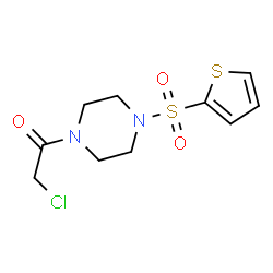 ChemSpider 2D Image | 1-(chloroacetyl)-4-(thien-2-ylsulfonyl)piperazine | C10H13ClN2O3S2