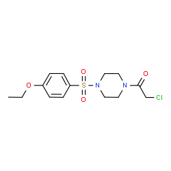ChemSpider 2D Image | 1-(chloroacetyl)-4-[(4-ethoxyphenyl)sulfonyl]piperazine | C14H19ClN2O4S