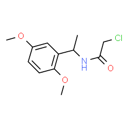 ChemSpider 2D Image | 2-Chloro-N-[1-(2,5-dimethoxyphenyl)ethyl]acetamide | C12H16ClNO3