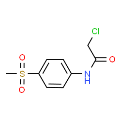 ChemSpider 2D Image | 2-Chloro-N-[4-(methylsulfonyl)phenyl]acetamide | C9H10ClNO3S