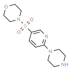 ChemSpider 2D Image | 4-[(6-piperazin-1-ylpyridin-3-yl)sulfonyl]morpholine | C13H20N4O3S