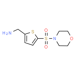 ChemSpider 2D Image | 1-[5-(4-Morpholinylsulfonyl)-2-thienyl]methanamine | C9H14N2O3S2