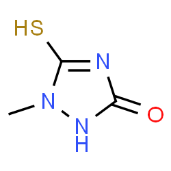 ChemSpider 2D Image | 1-Methyl-5-thioxo-1,2,4-triazolidin-3-one | C3H5N3OS