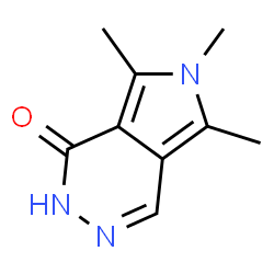 ChemSpider 2D Image | 5,6,7-Trimethyl-2,6-dihydro-1H-pyrrolo[3,4-d]pyridazin-1-one | C9H11N3O