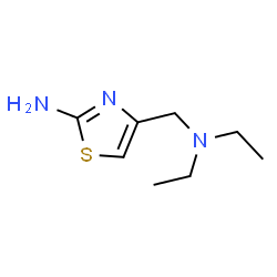 ChemSpider 2D Image | 4-[(Diethylamino)methyl]-1,3-thiazol-2-amine | C8H15N3S