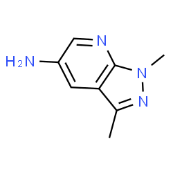 ChemSpider 2D Image | 1,3-dimethylpyrazolo[3,4-b]pyridin-5-amine | C8H10N4
