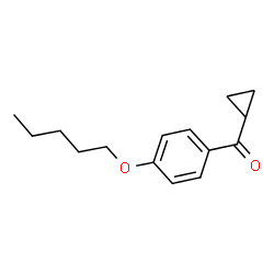 ChemSpider 2D Image | Cyclopropyl[4-(pentyloxy)phenyl]methanone | C15H20O2