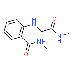 ChemSpider 2D Image | N-Methyl-2-{[2-(methylamino)-2-oxoethyl]amino}benzamide | C11H15N3O2