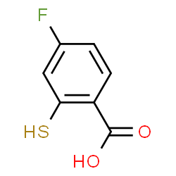 ChemSpider 2D Image | 4-fluoro-2-mercaptobenzoic acid | C7H5FO2S